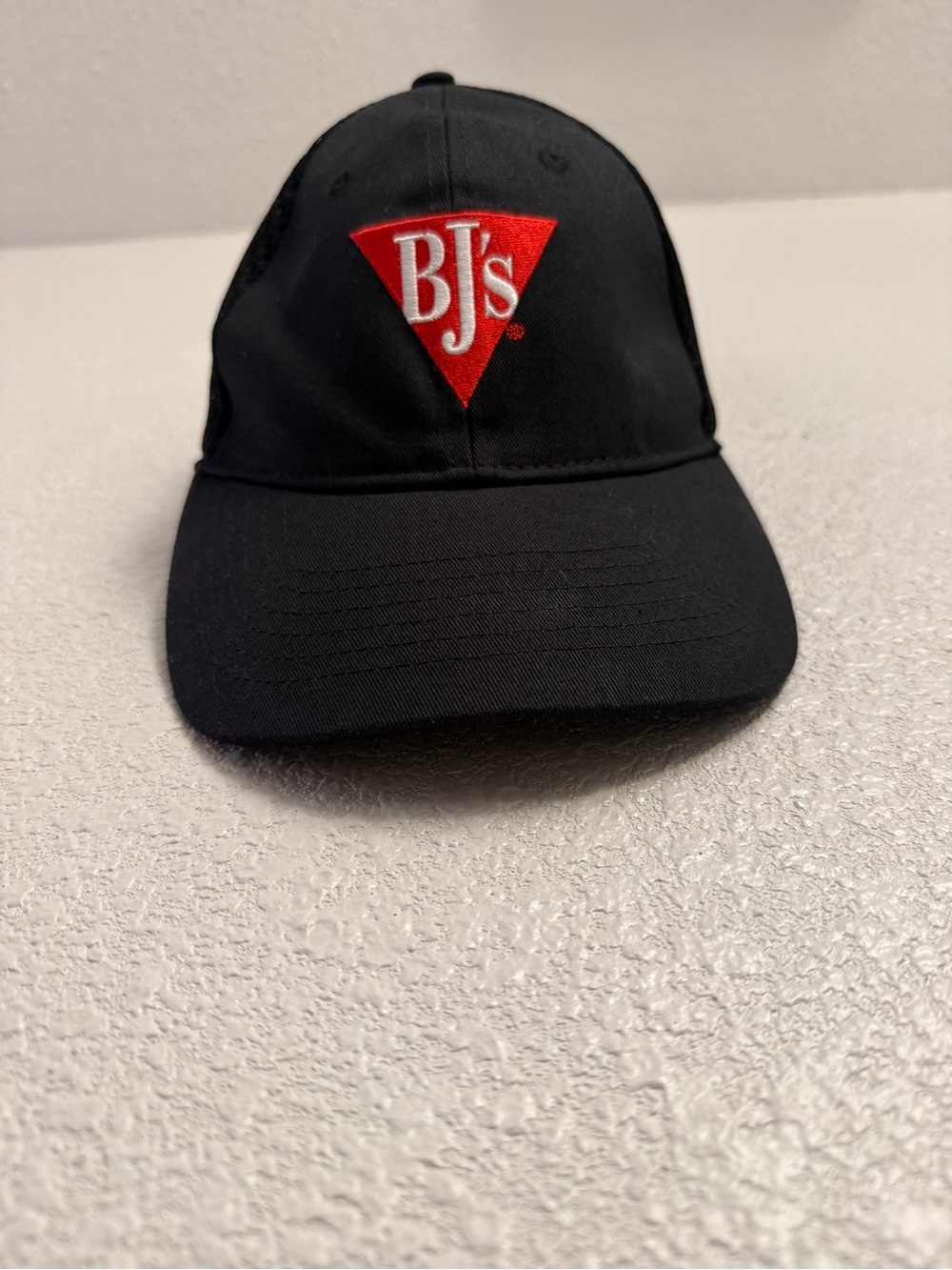 Black Baseball Cap with Red BJ’s Logo